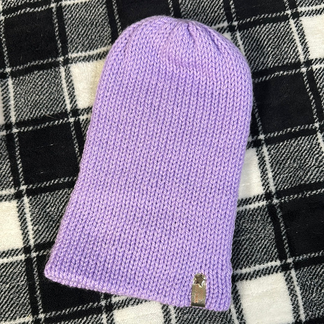 Handmade Beanie! Light purple! Lightweight!