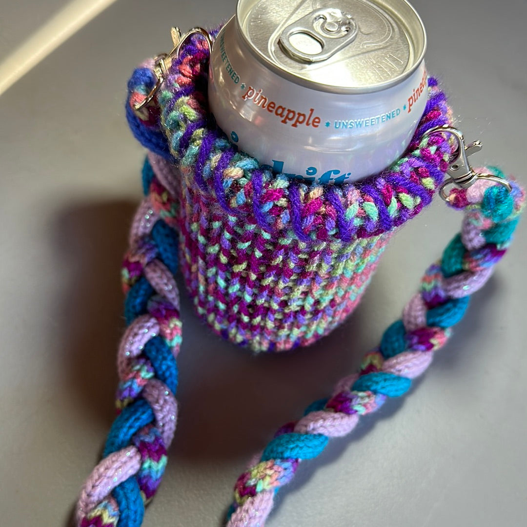 Hanging Coozie! Rainbow Pattern!