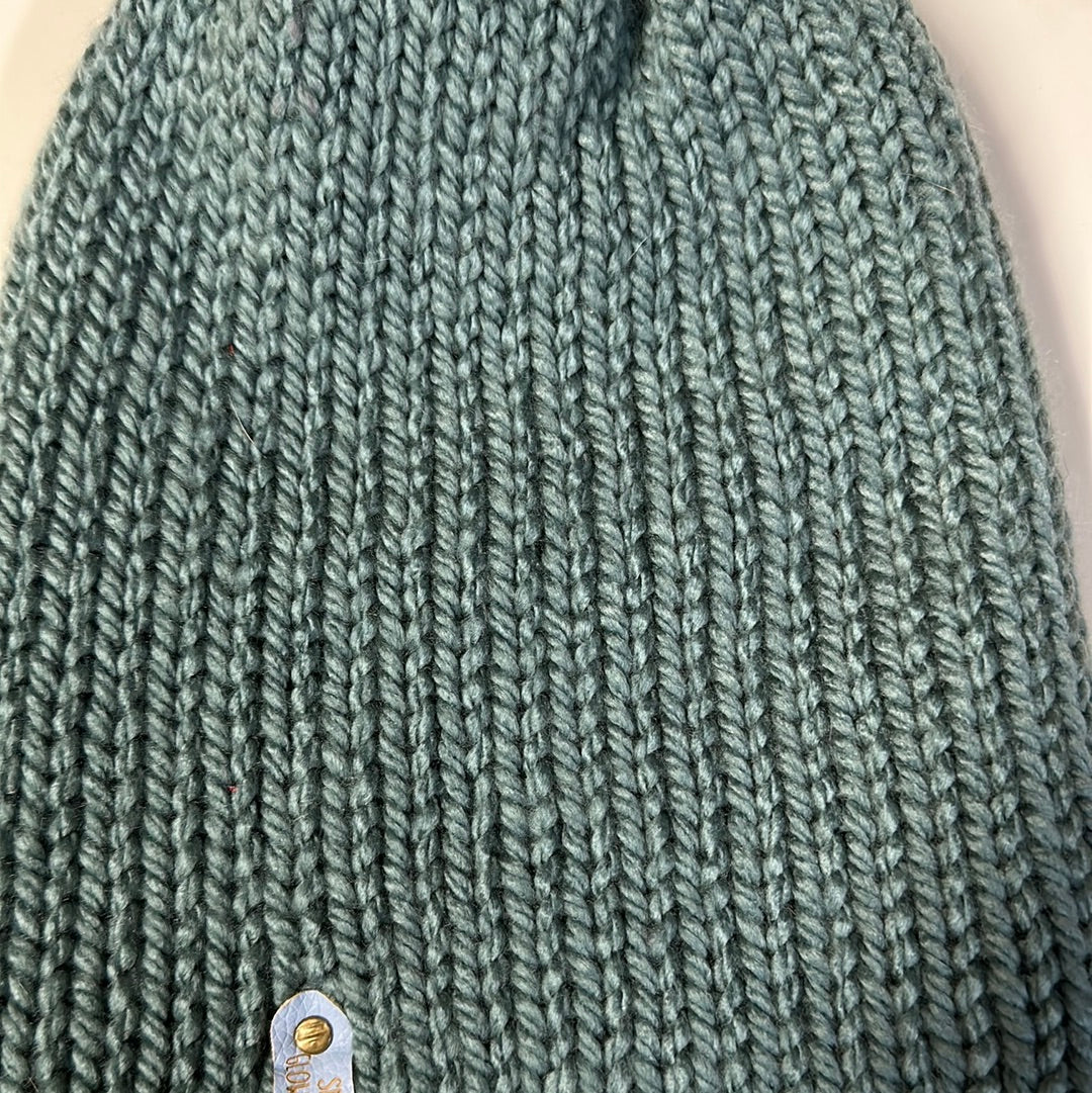 KIDS - Handmade Beanie! Light teal! Alpaca blend!