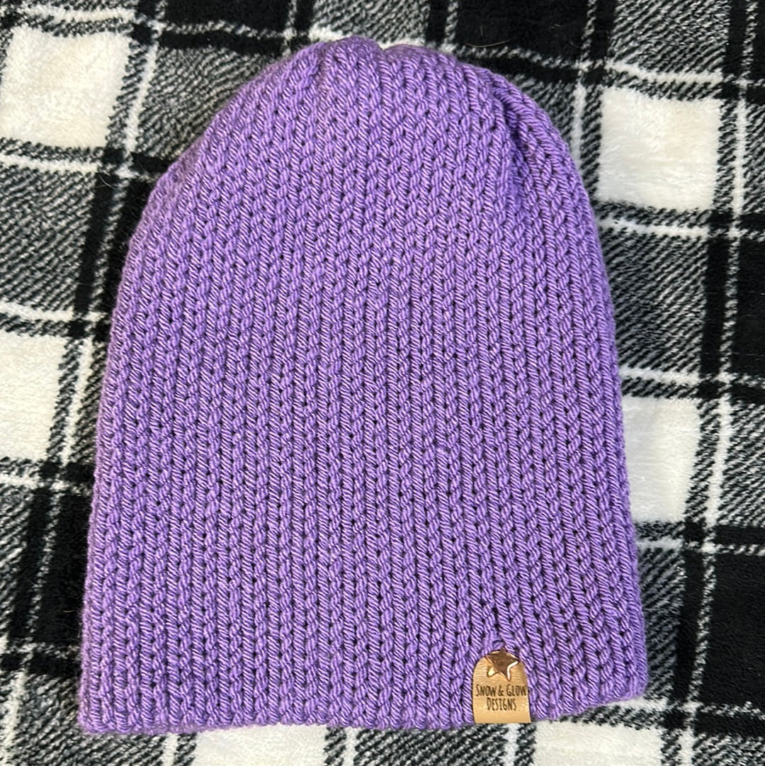 Handmade Beanie! Purple!