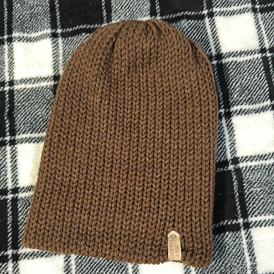 Handmade Beanie! Dark Brown!