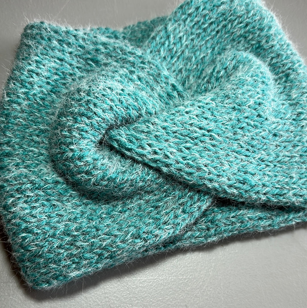 Handmade Headwarmer! Fuzzy Sky Blue!