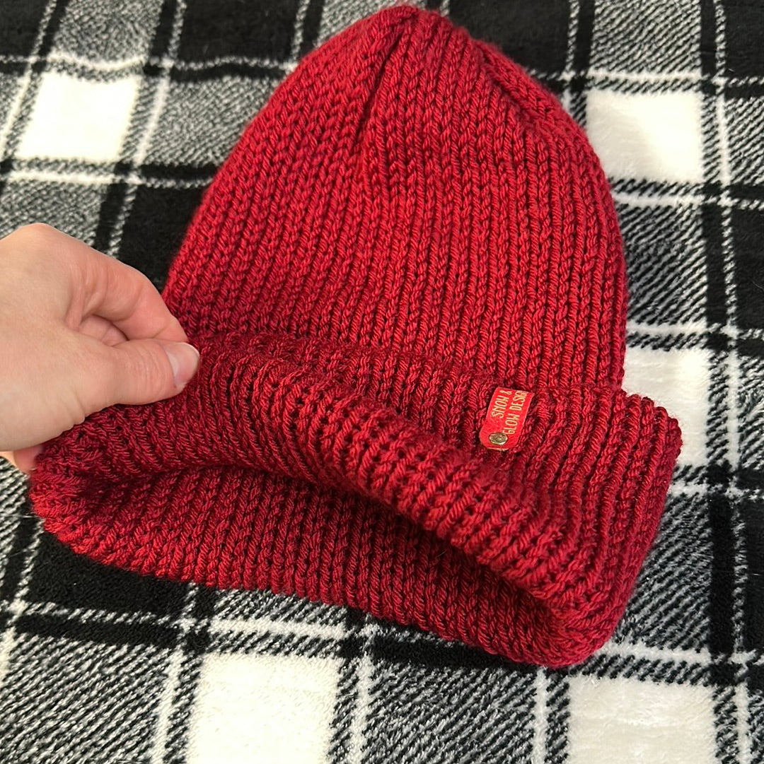 Handmade Beanie! Dark Red! Lightweight!