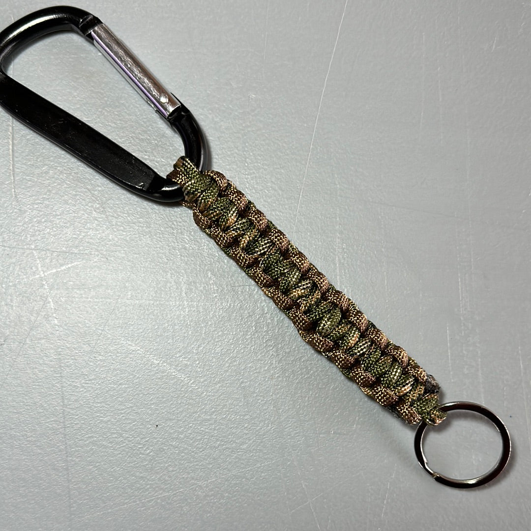 Paracord Keychain - Camo & Brown!