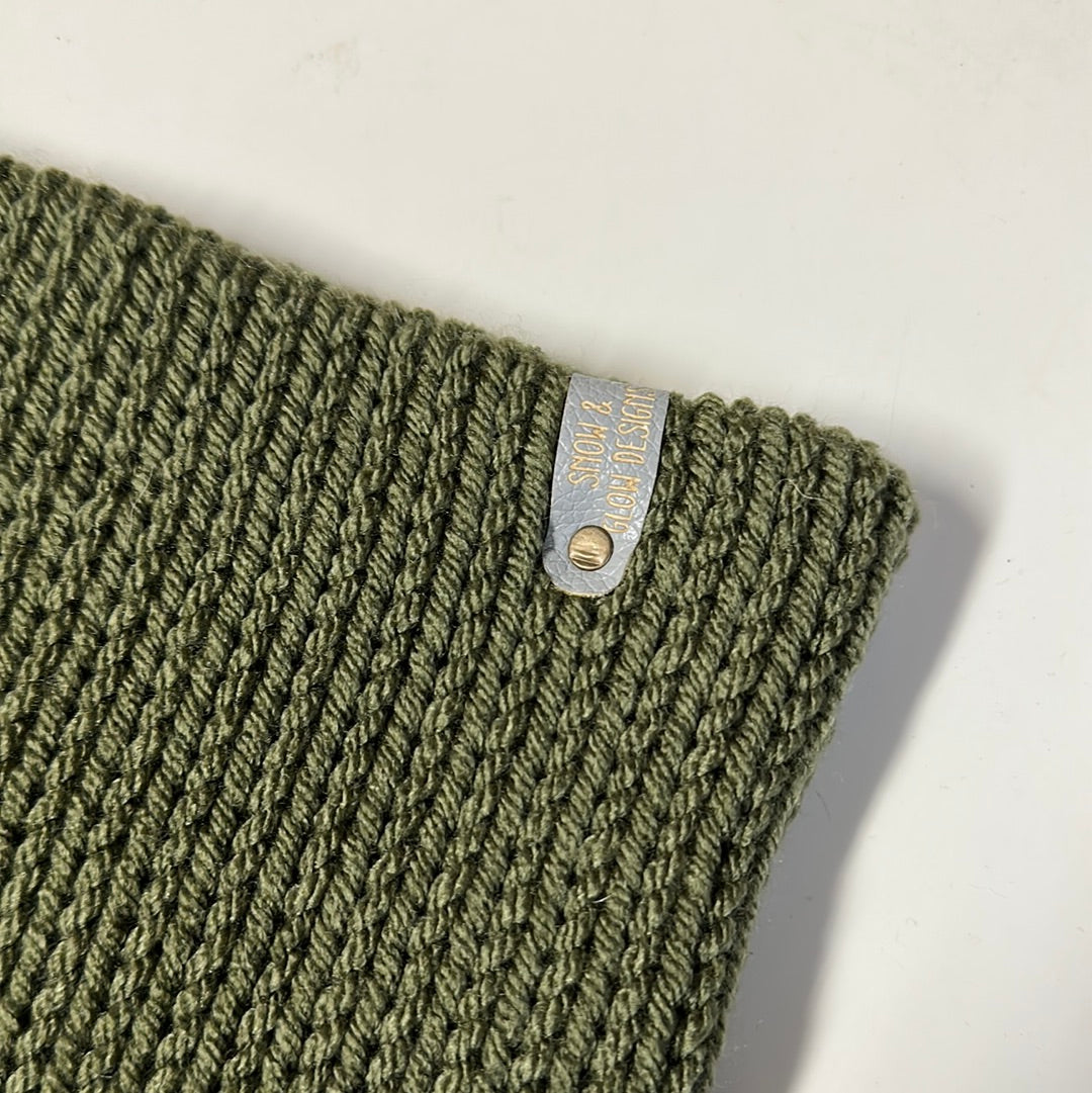 Handmade Neck Warmer! Dark Olive! - Medium