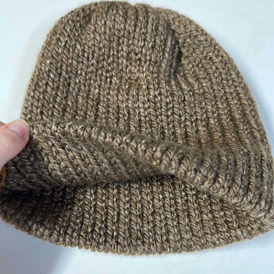 KIDS - Handmade Beanie! Brown! Alpaca blend!