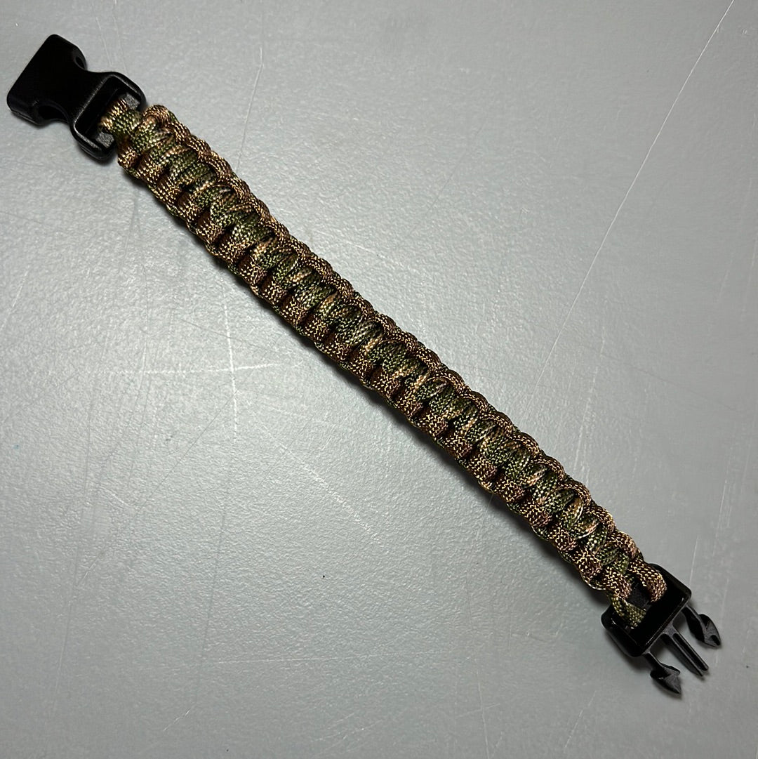 Paracord Bracelet - Camo & Brown! - 8" diameter