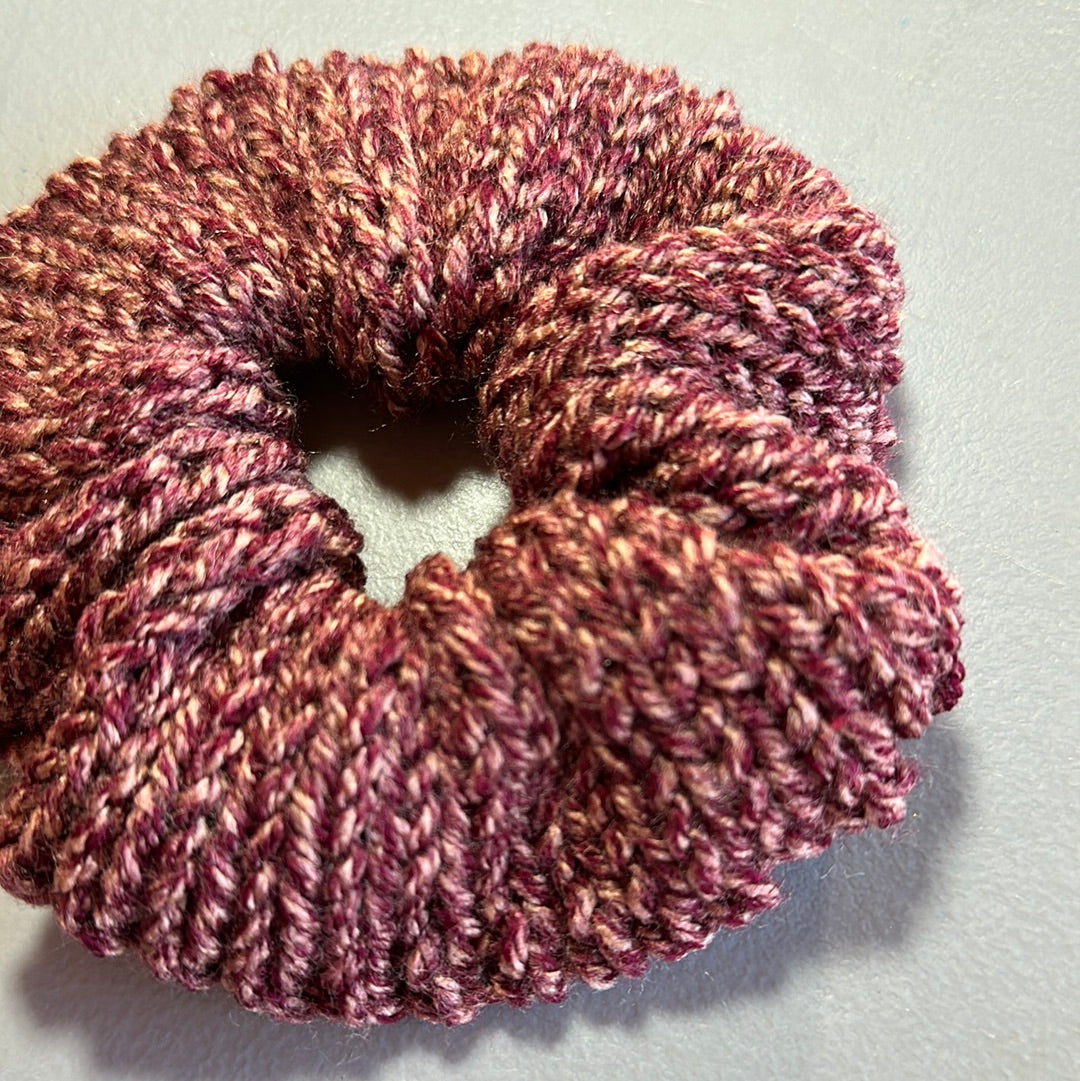 Handmade Scrunchie! Burgundy Marl!