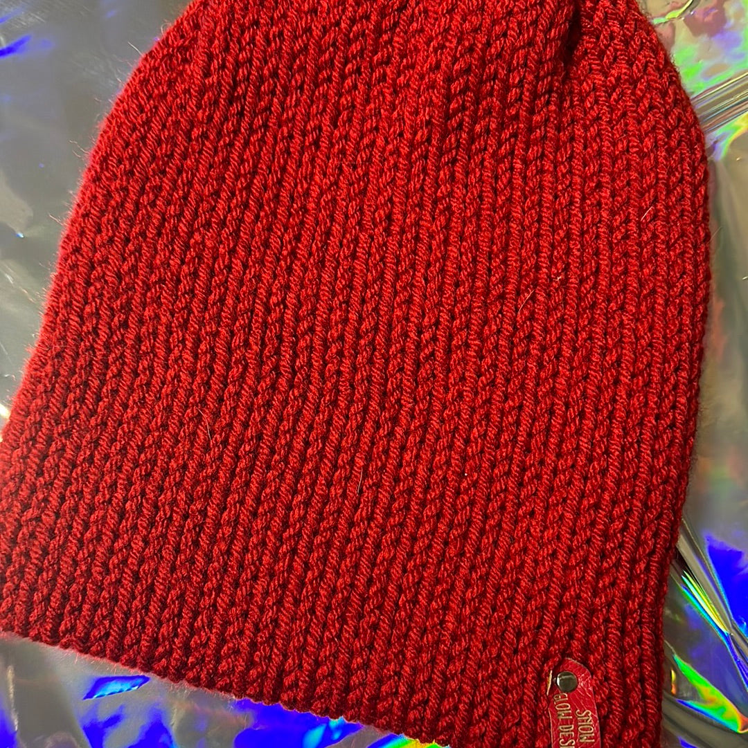 Handmade Beanie! Red!