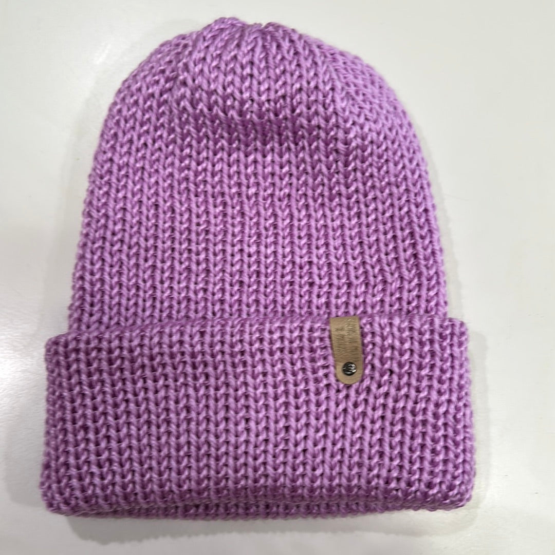 Handmade Beanie! Metallic Lilac!