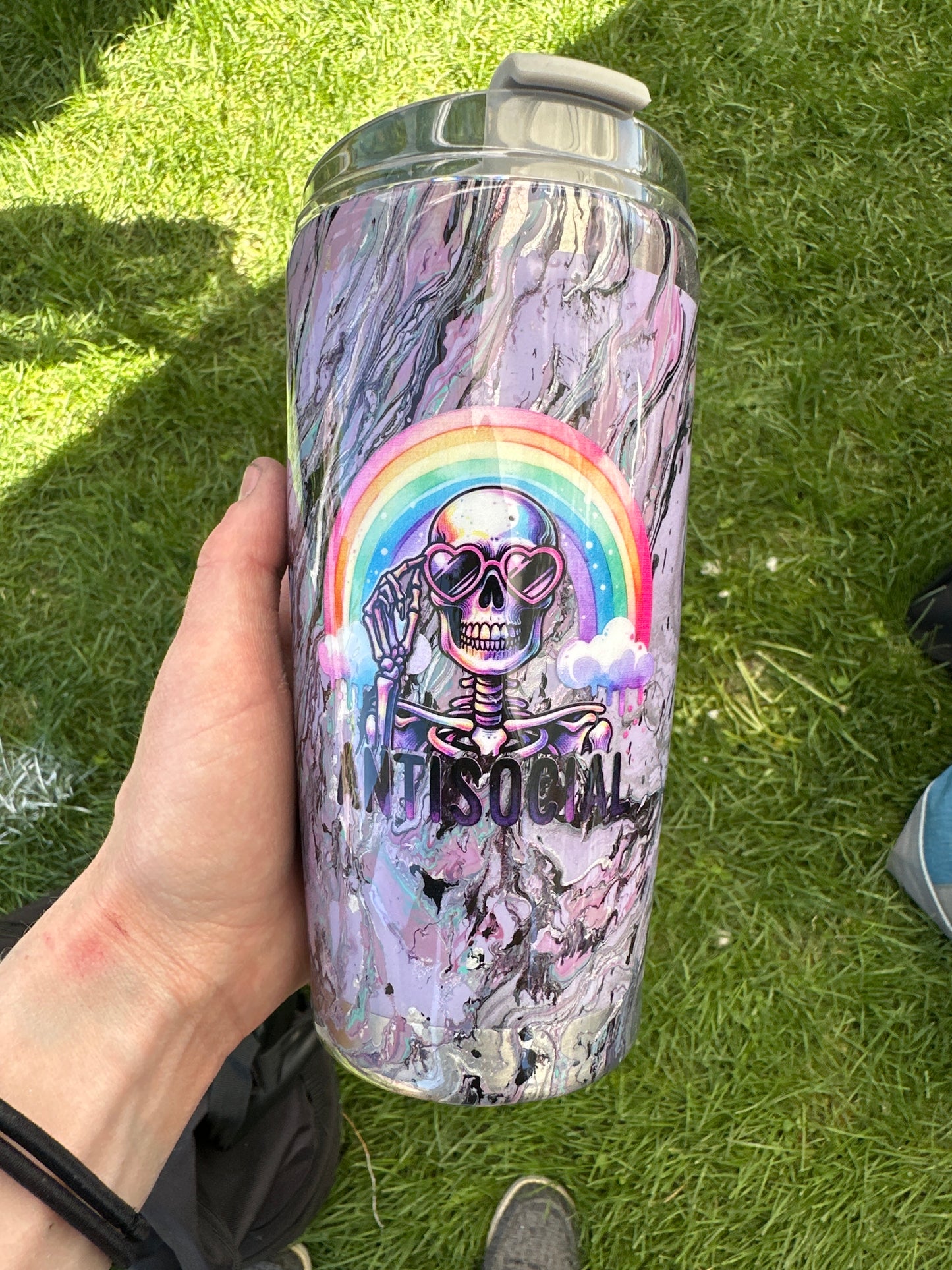 Hydro Dipped Tumbler! Antisocial!