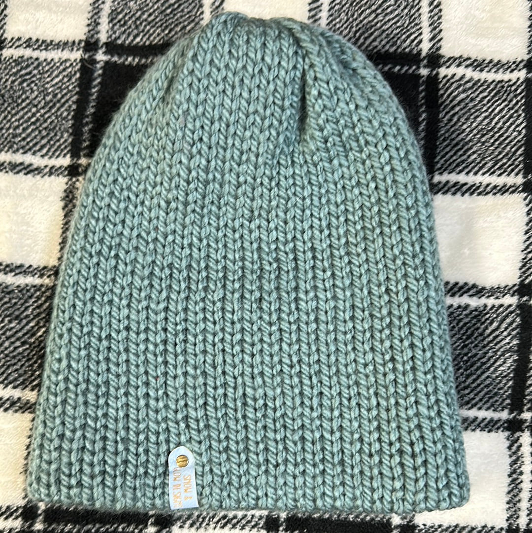 KIDS - Handmade Beanie! Light teal! Alpaca blend!