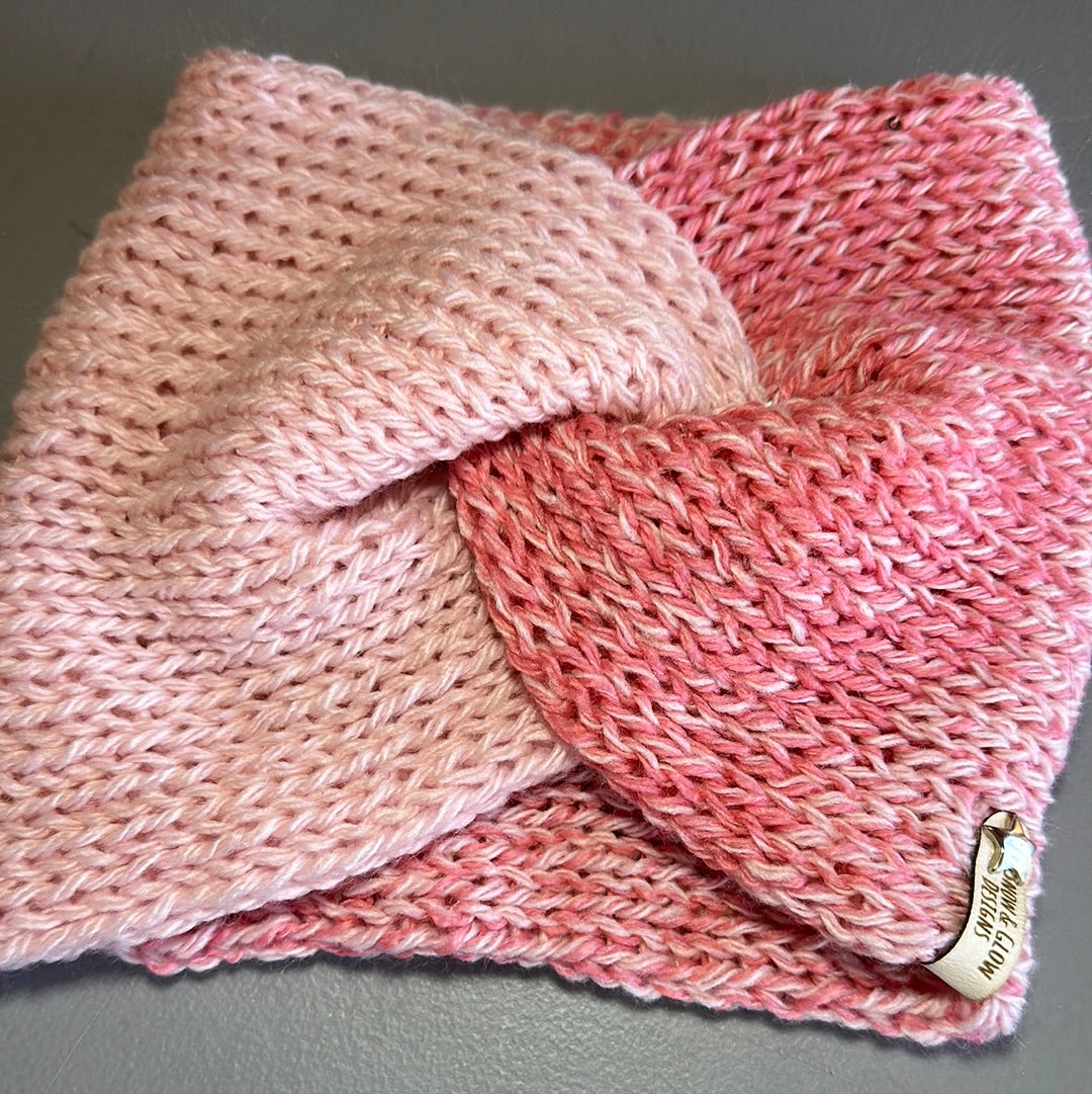 Handmade Headwarmer! Light Pink Ombre