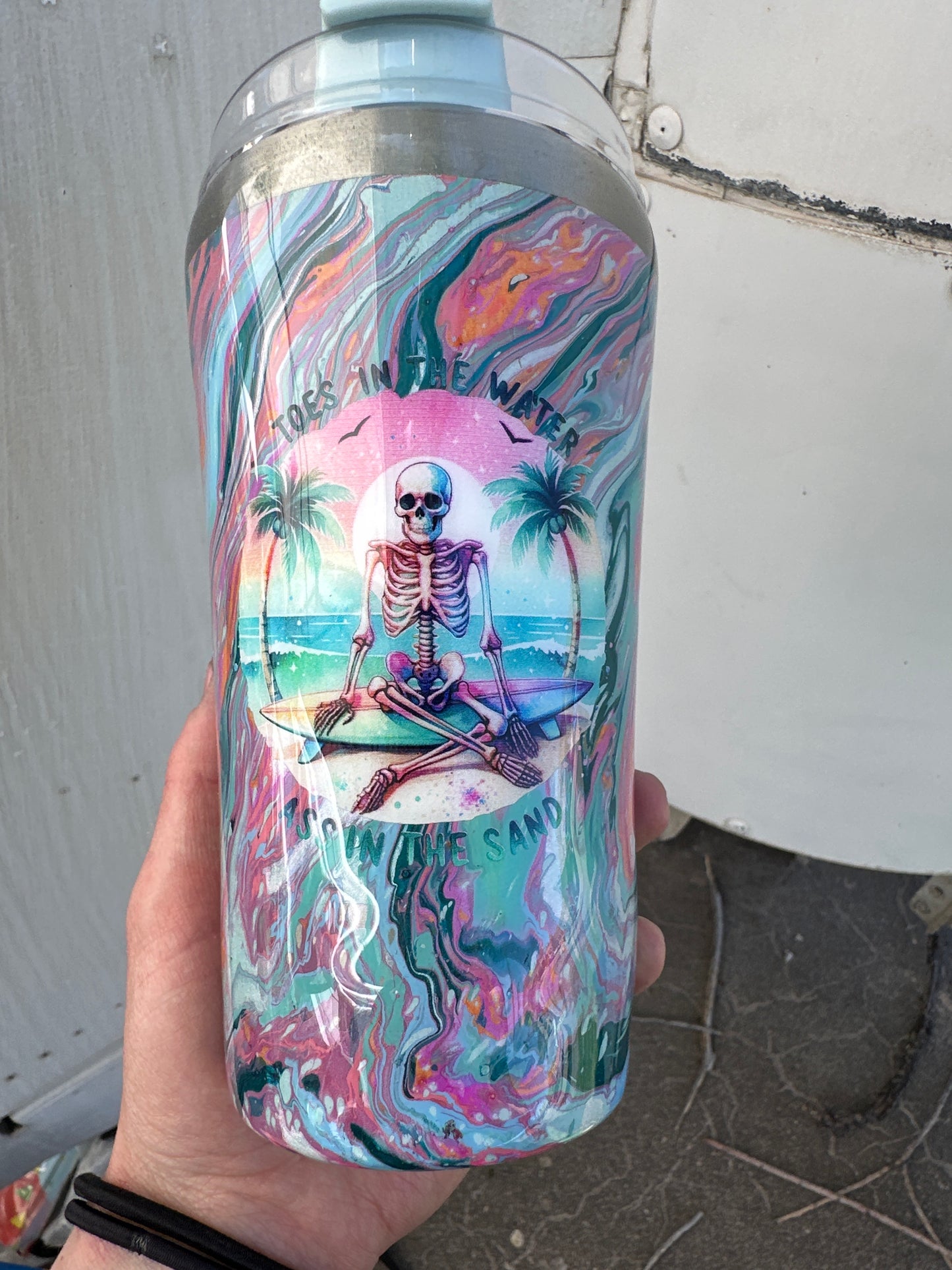 Hydro Dipped Tumbler! Toes in the Water!