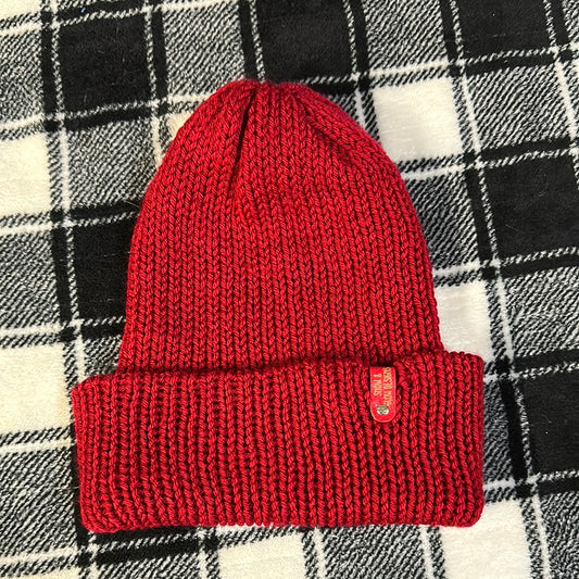 Handmade Beanie! Dark Red! Lightweight!