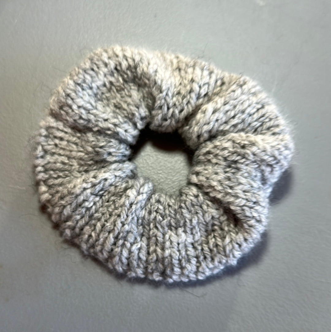 Handmade Scrunchie! Fuzzy Gray!