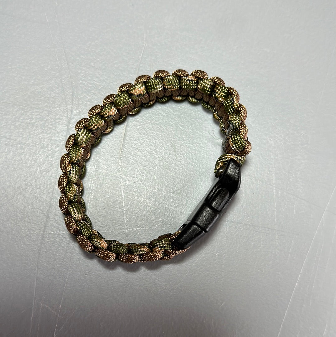 Paracord Bracelet - Camo & Brown! - 8" diameter