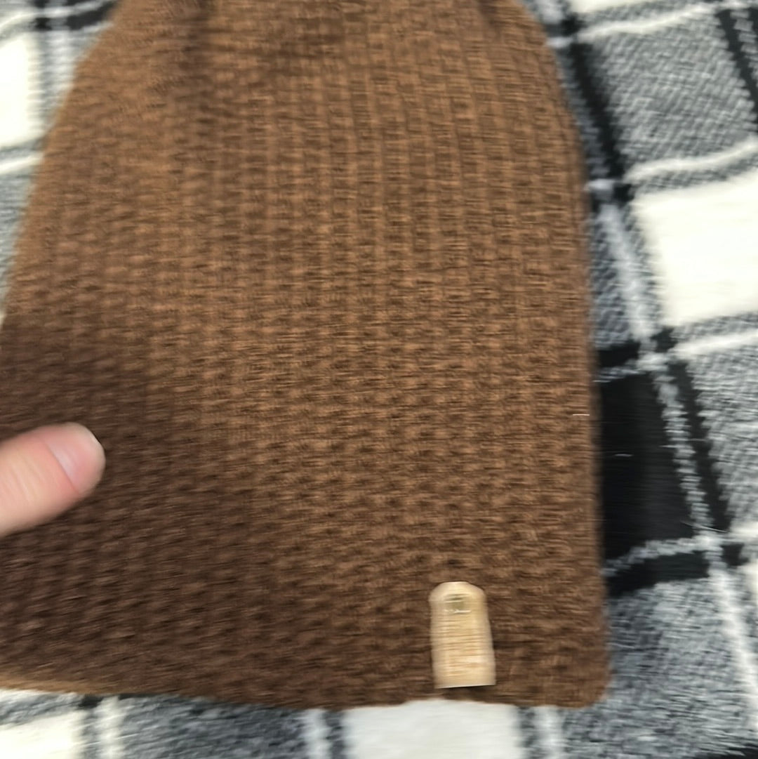 Handmade Beanie! Dark Brown!