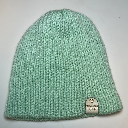 BABY - Handmade Beanie! Light Aqua!