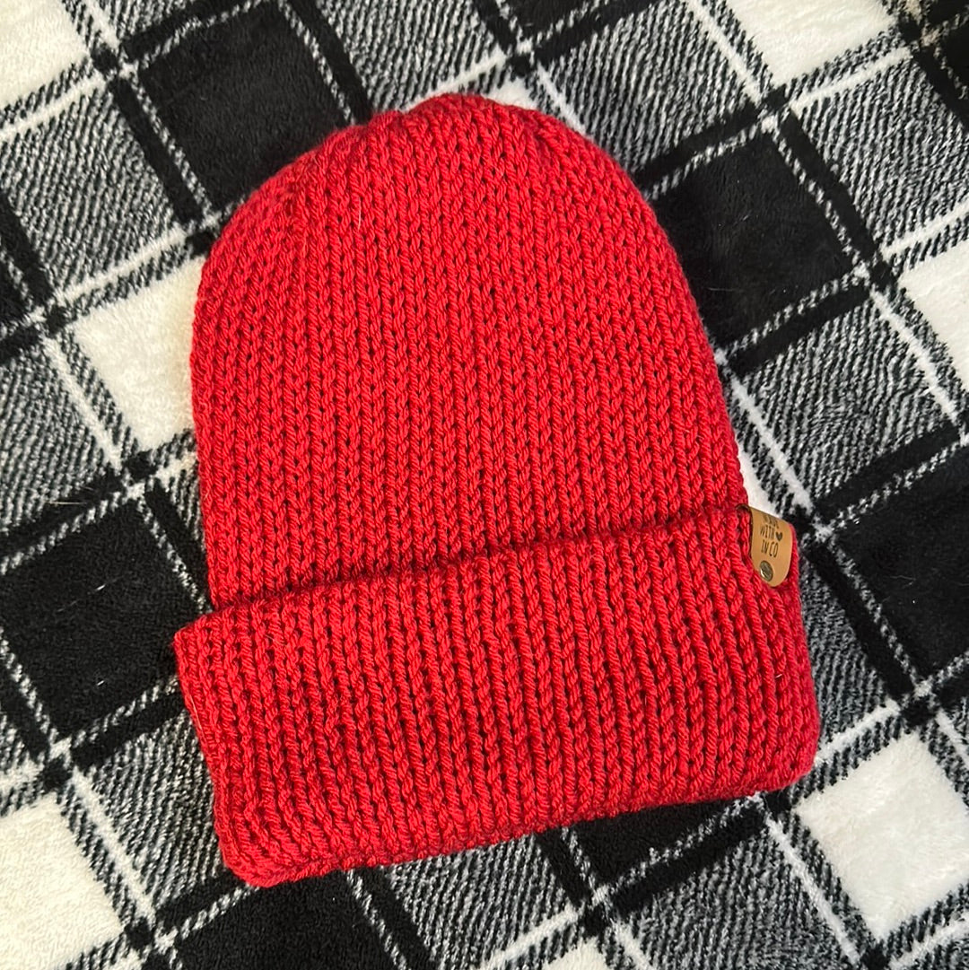 Handmade Beanie! Red! Lightweight!