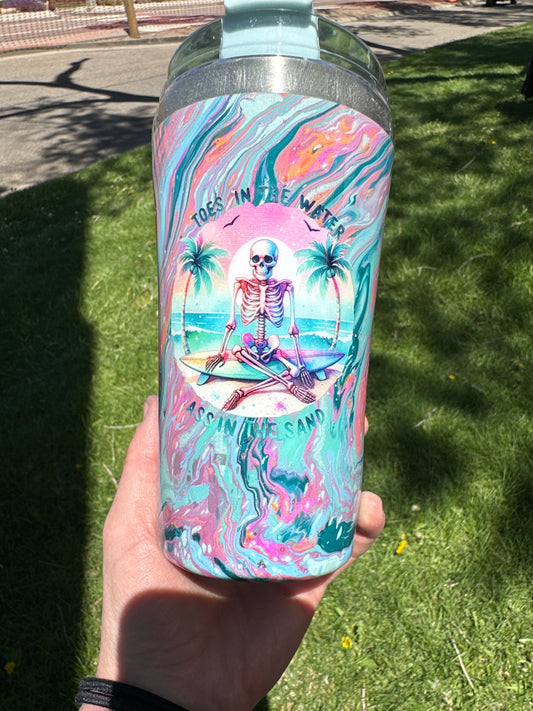Hydro Dipped Tumbler! Toes in the Water!