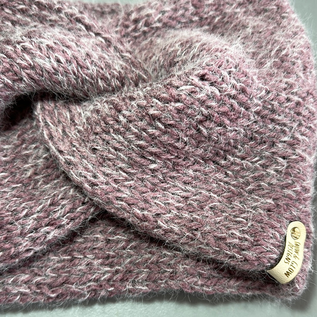 Handmade Headwarmer! Light Mauve!