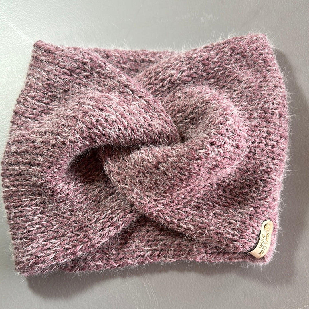 Handmade Headwarmer! Light Mauve!