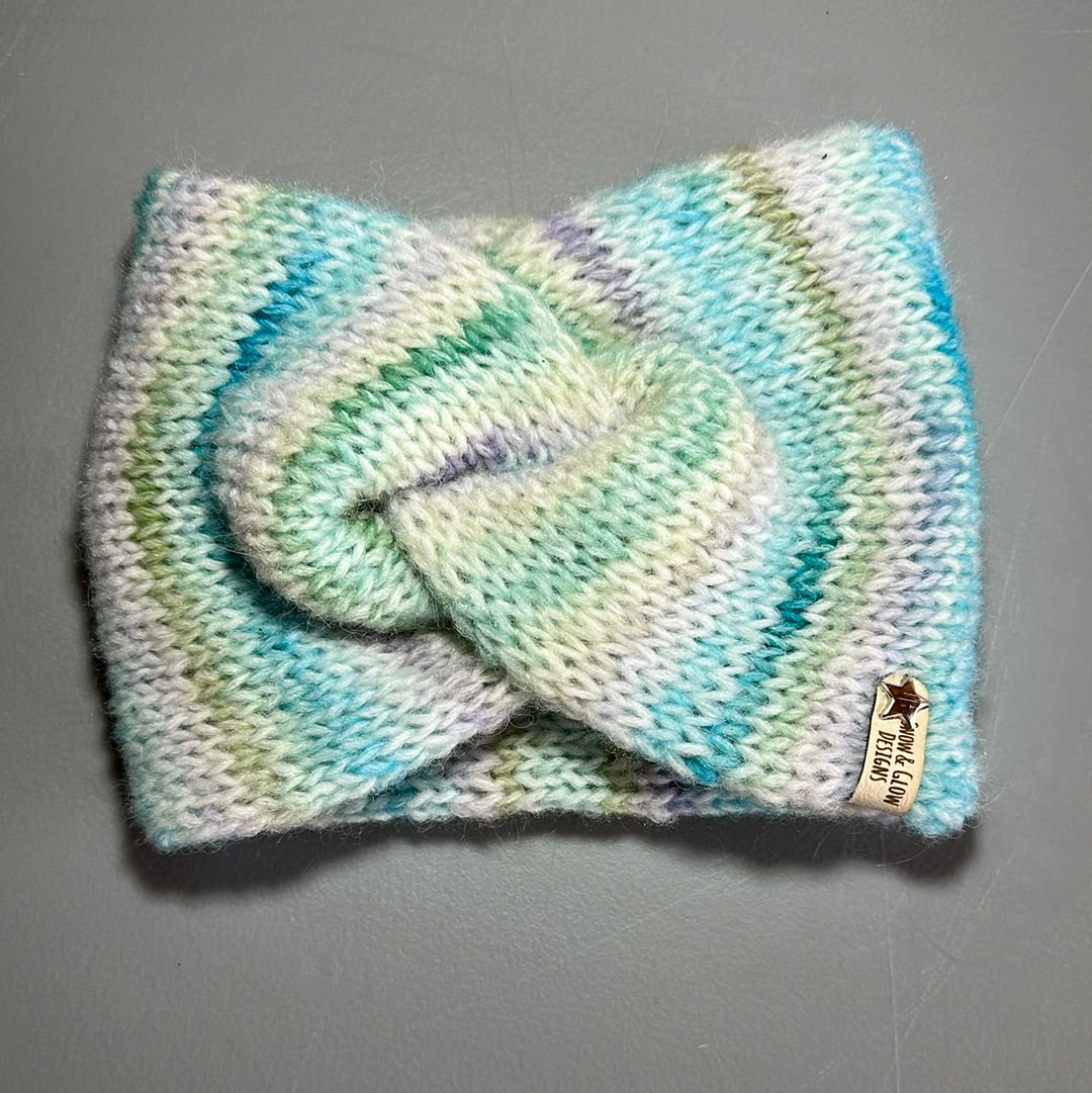 Handmade Headwarmer! Wool blend Pastels!