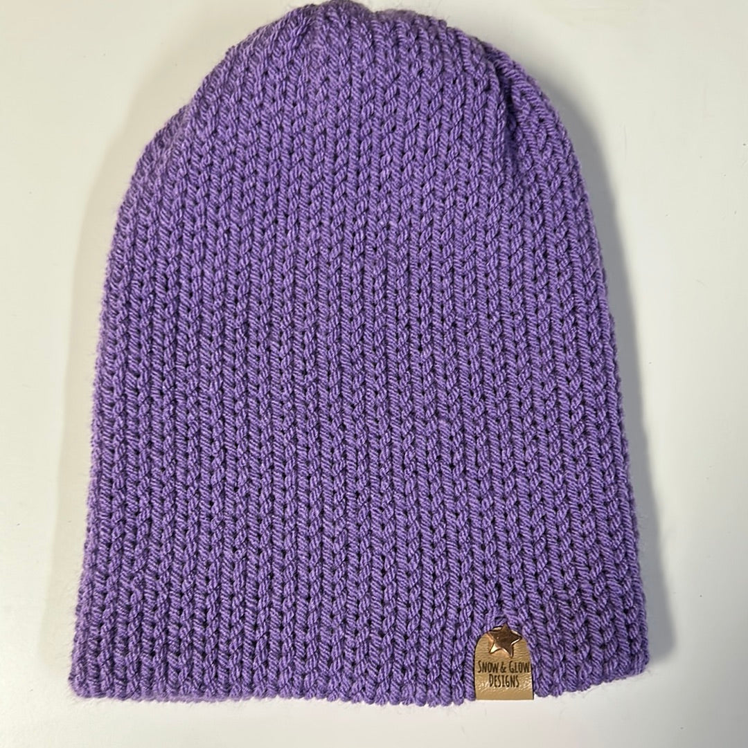 Handmade Beanie! Purple!