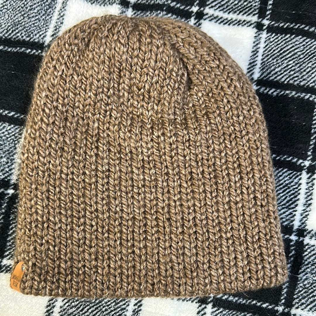 KIDS - Handmade Beanie! Brown! Alpaca blend!