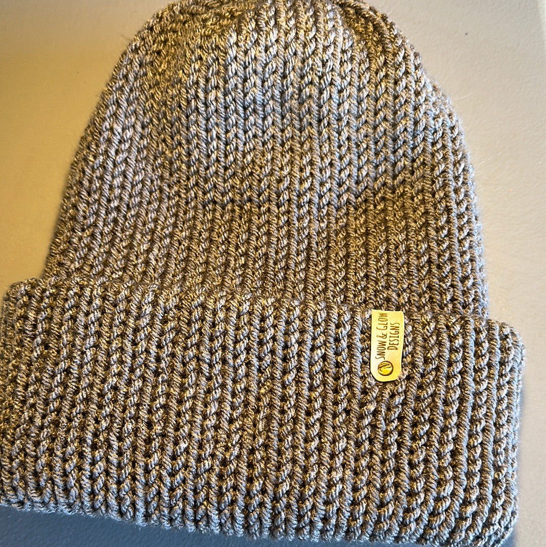 Handmade Beanie! Gray!