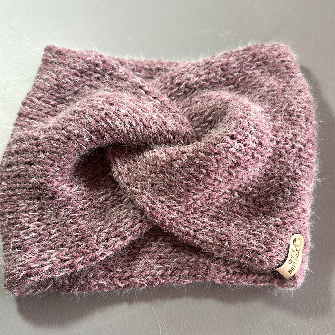 Handmade Headwarmer! Light Mauve!