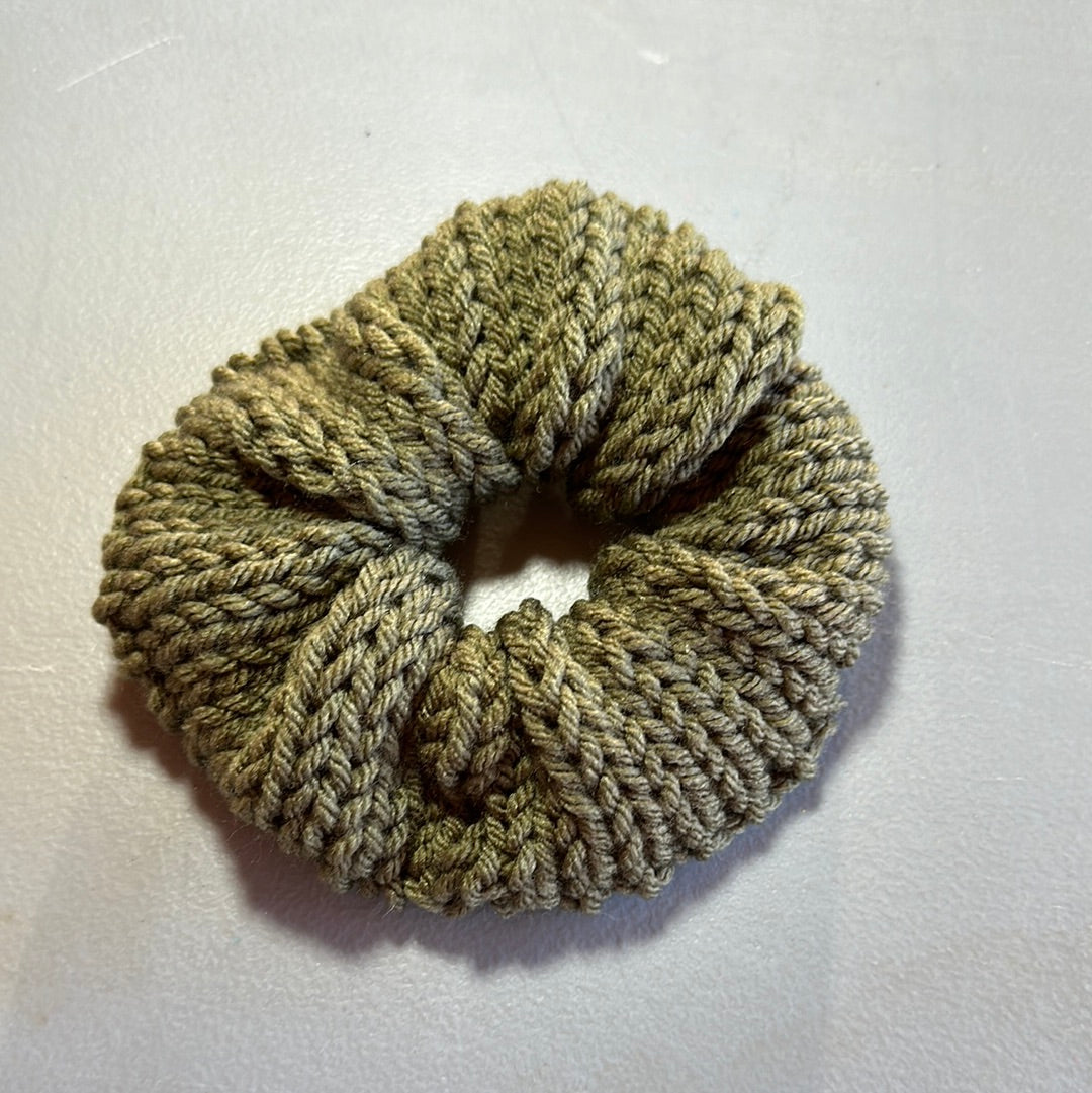 Handmade Scrunchie! Dark Olive Gray!