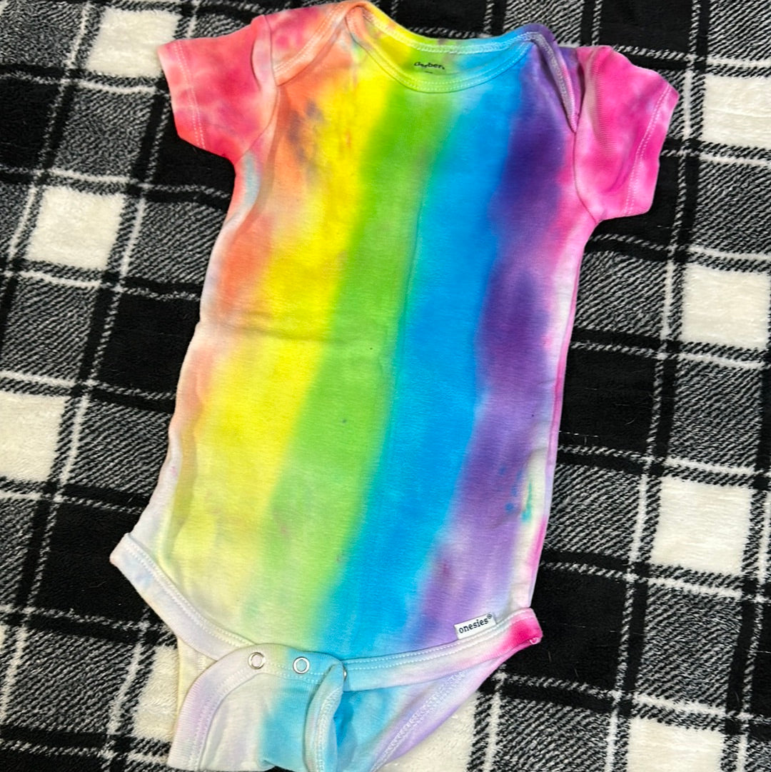 Tie Dye Onesie! Rainbow Pattern! 12 months