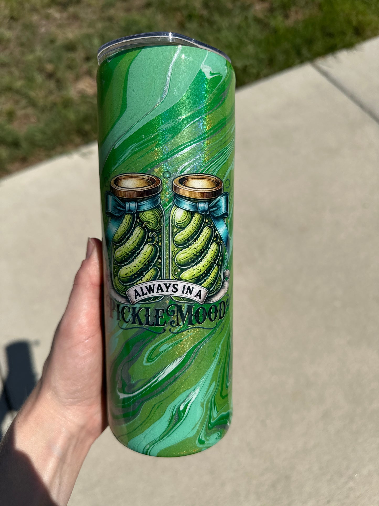 Hydro Dipped Tumbler! Always in a Pickle Mood!