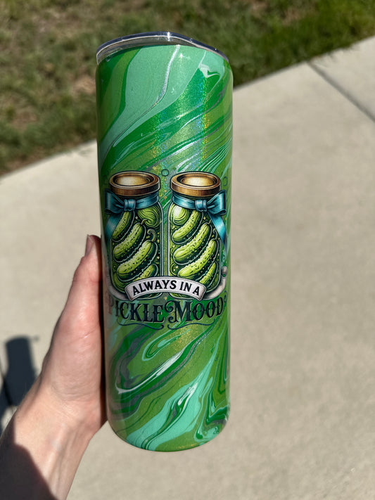 Hydro Dipped Tumbler! Always in a Pickle Mood!