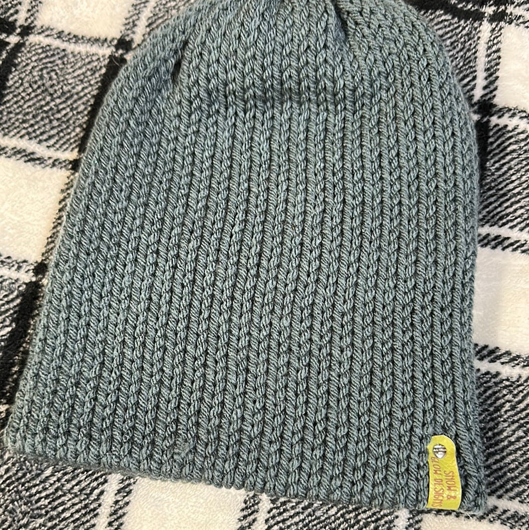 KIDS - Handmade Beanie! Blue Gray!