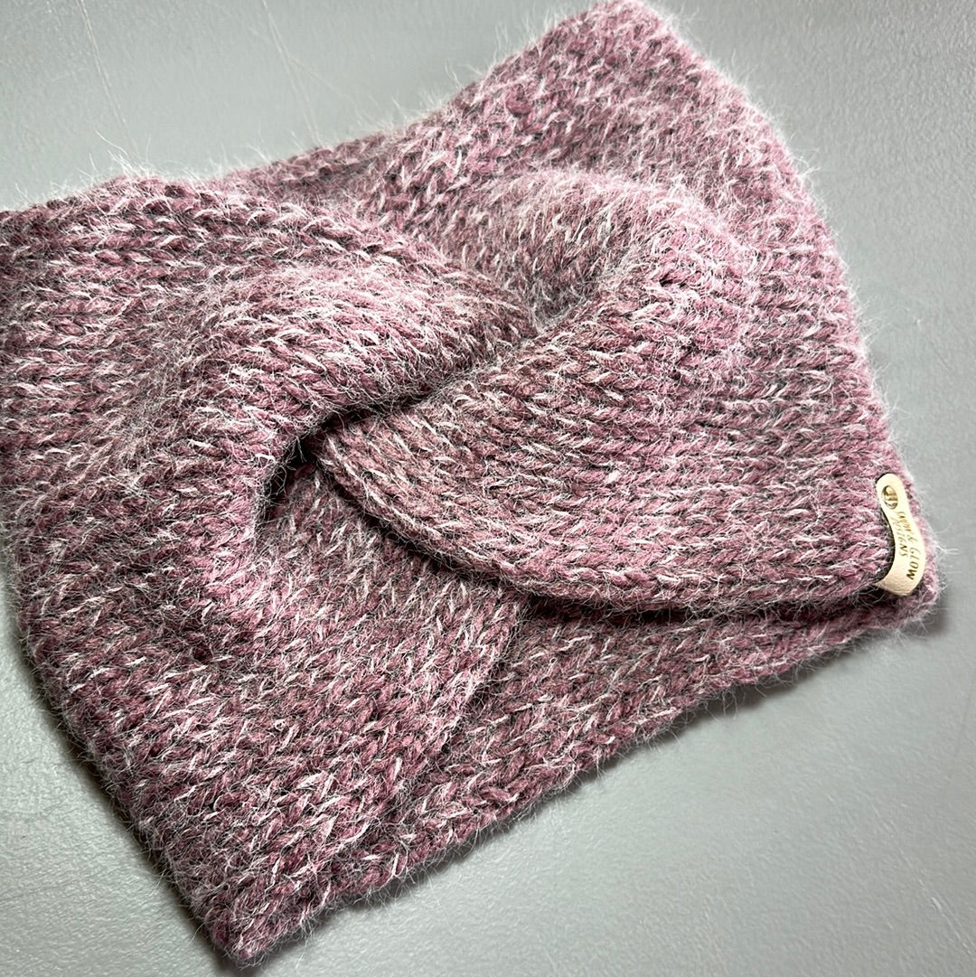 Handmade Headwarmer! Light Mauve!