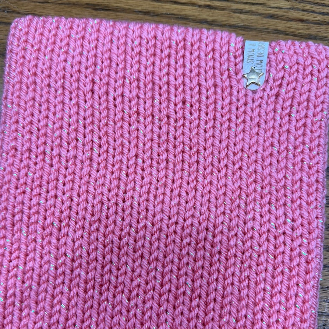 Handmade Neck Warmer! Sparkley Peach!- Large