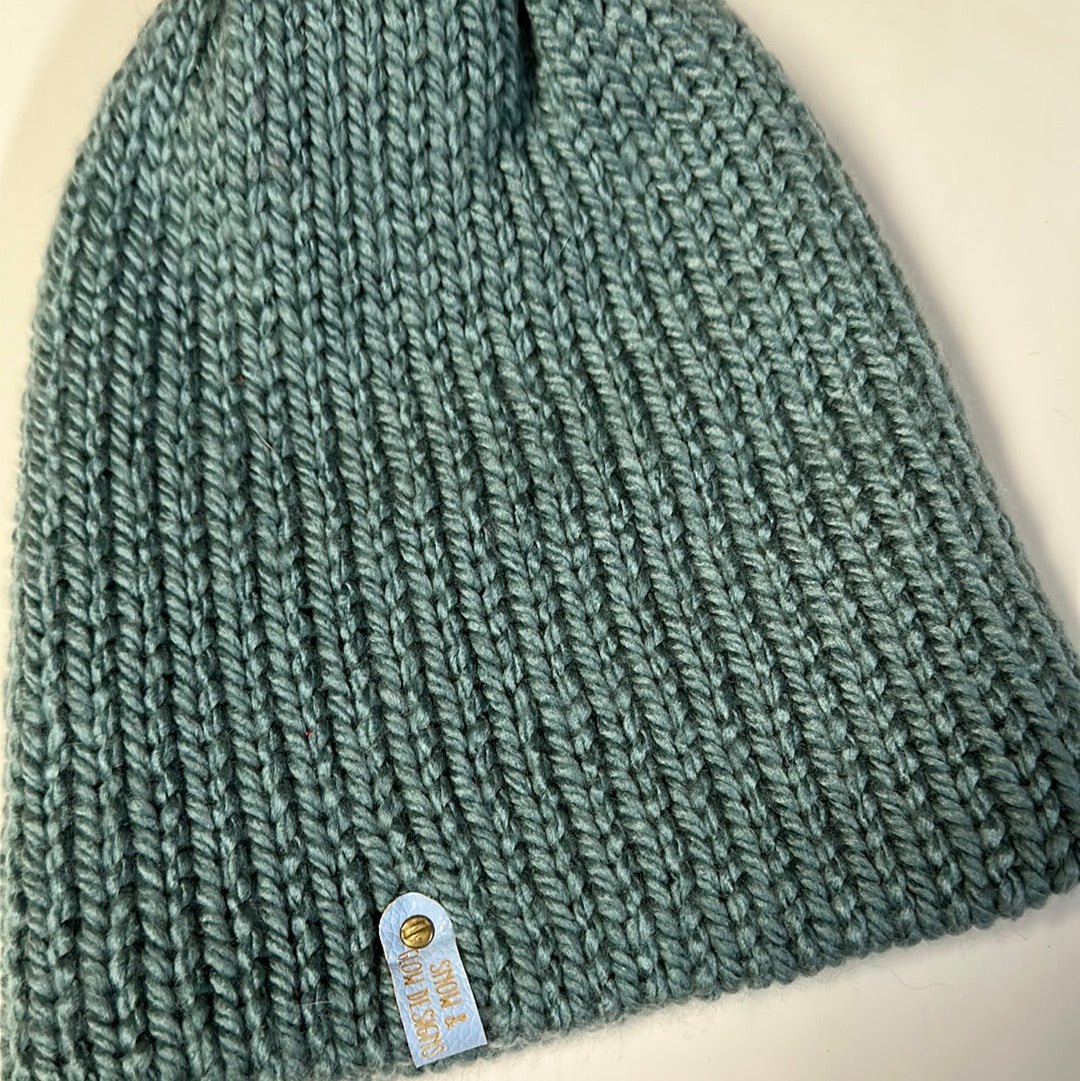 KIDS - Handmade Beanie! Light teal! Alpaca blend!