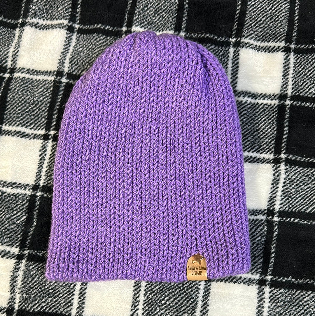 Handmade Beanie! Purple!