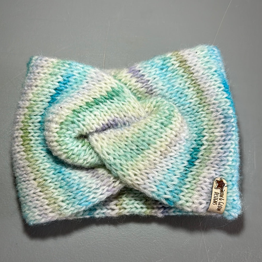 Handmade Headwarmer! Wool blend Pastels!