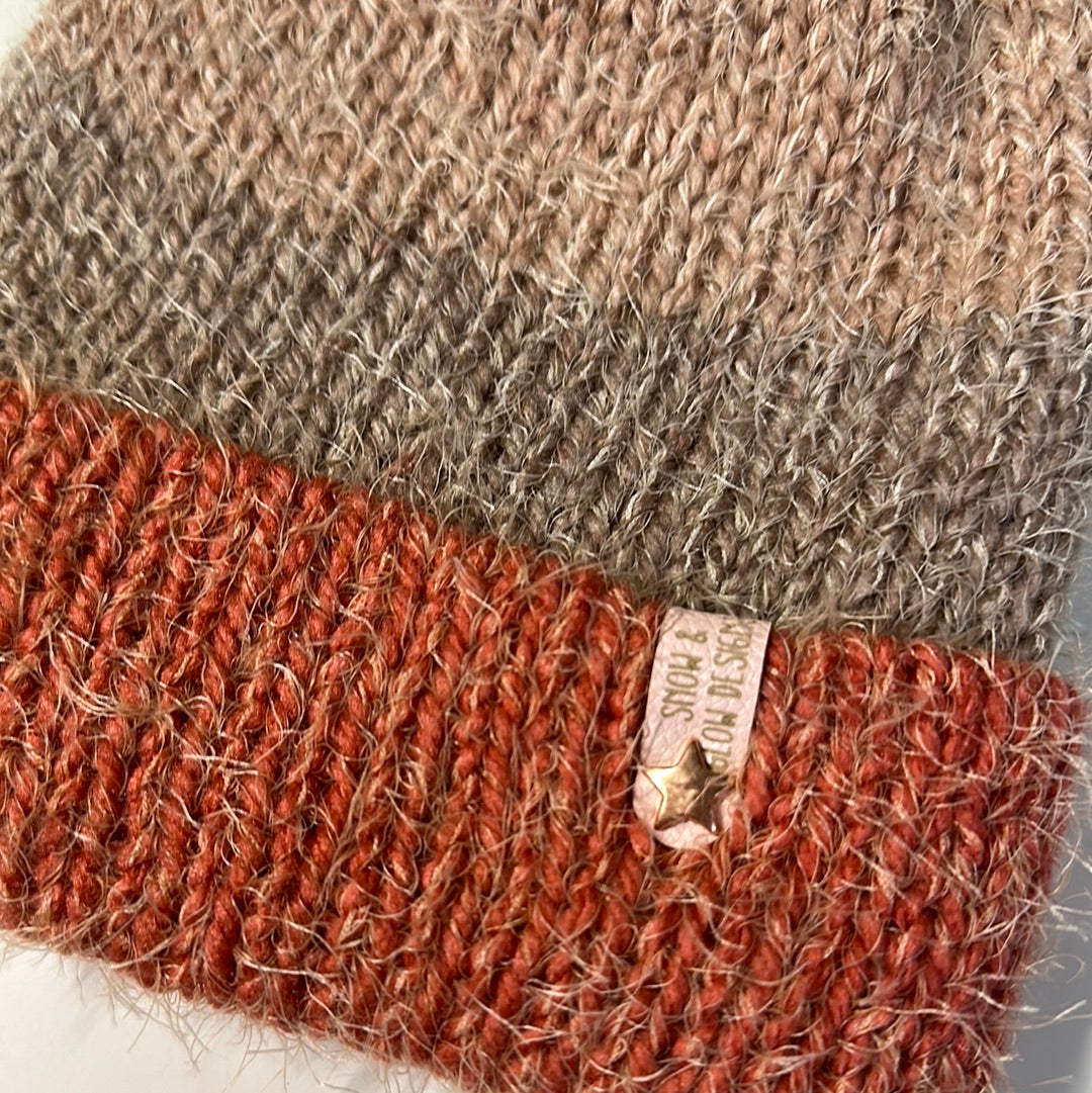 KIDS - Handmade Beanie! Fuzzy Pinks!