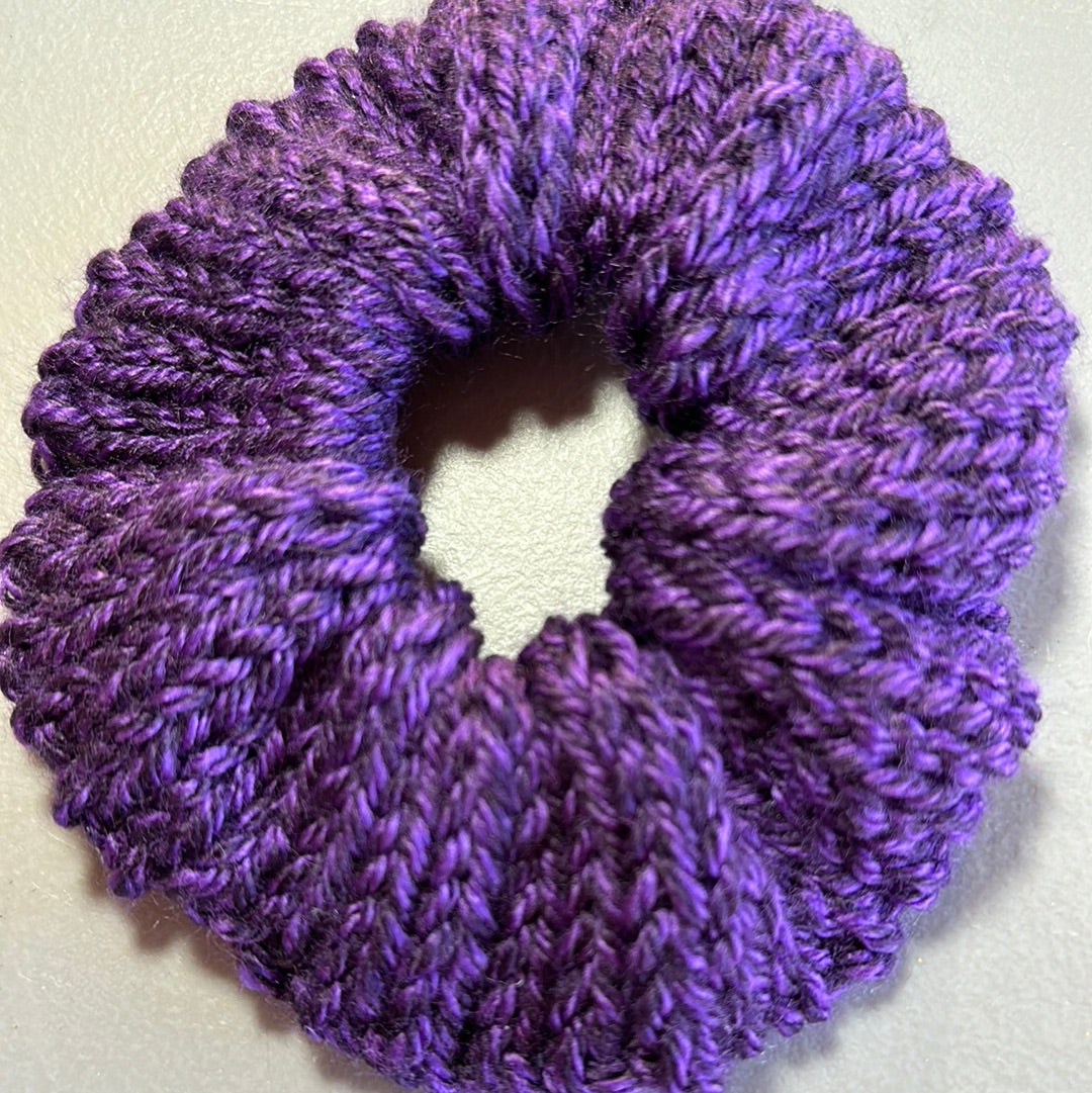 Handmade Scrunchie! Dark Purple Marl!