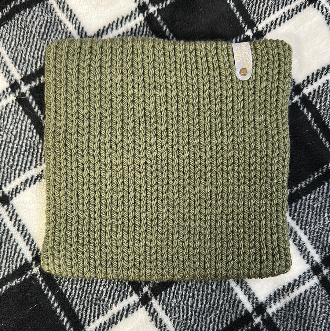 Handmade Neck Warmer! Dark Olive! - Medium