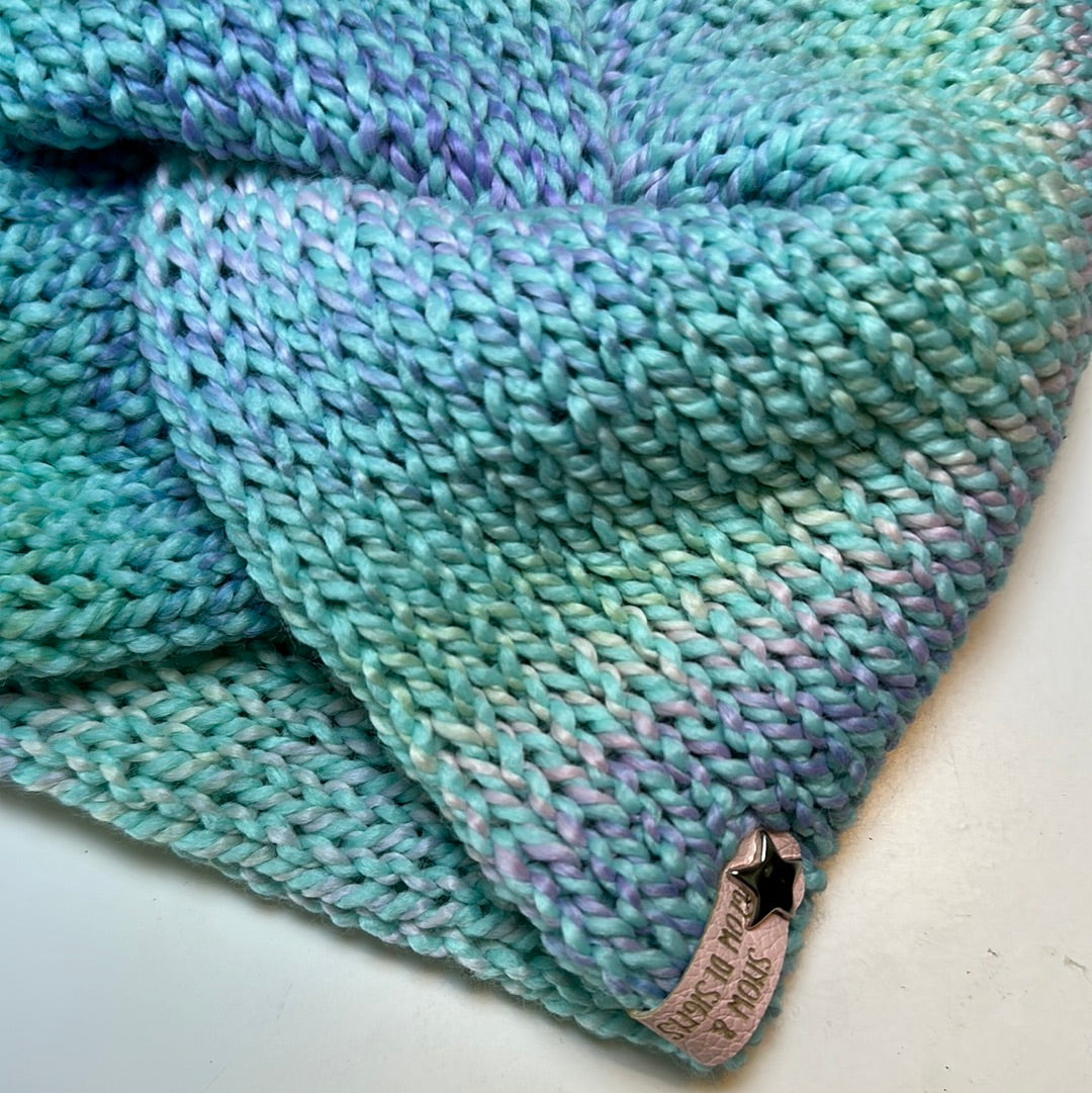 Handmade Headwarmer! Pastel Teal Ombre!