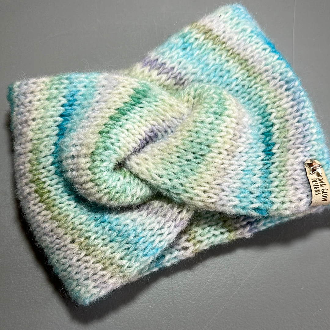 Handmade Headwarmer! Wool blend Pastels!