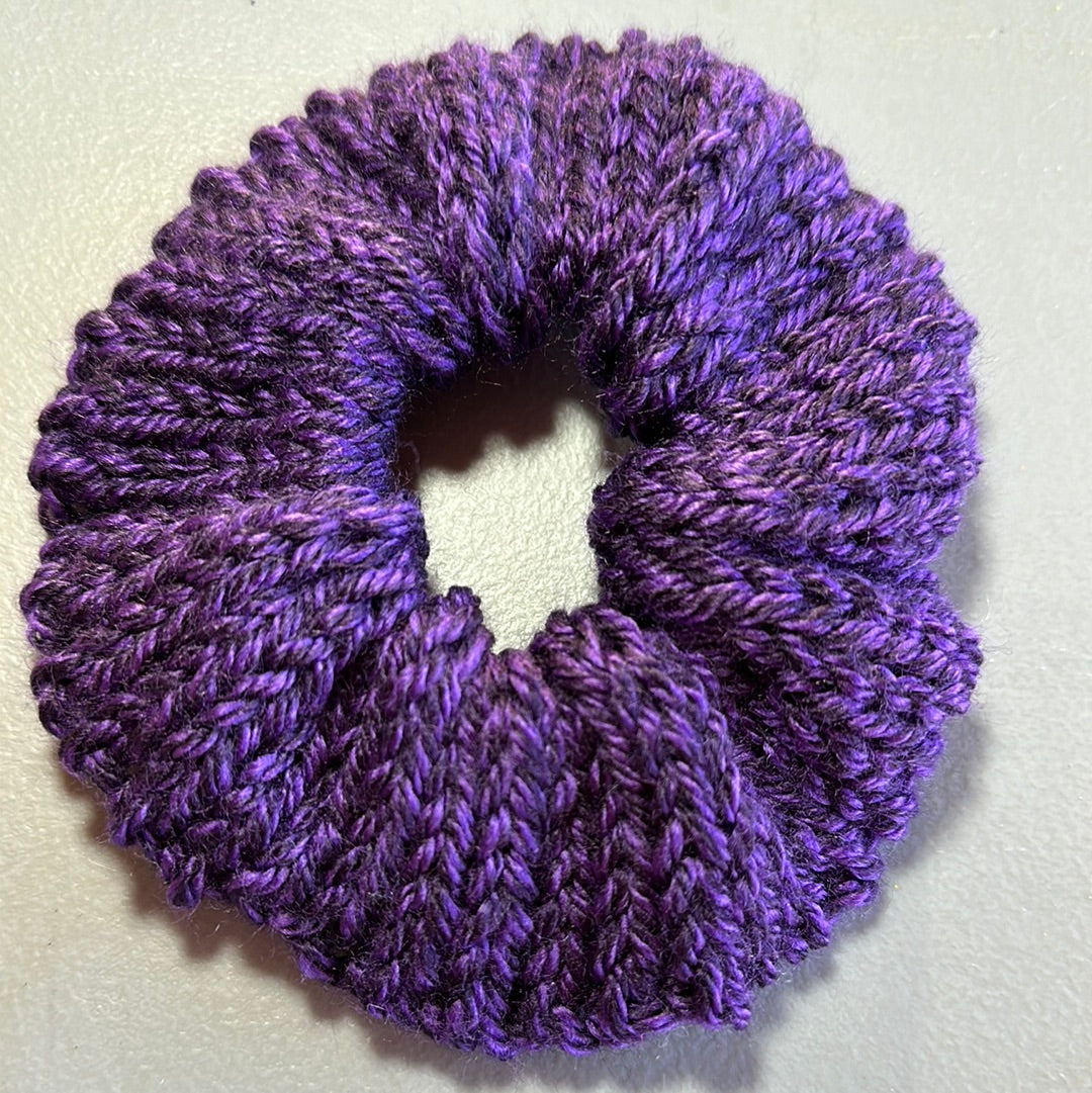 Handmade Scrunchie! Dark Purple Marl!