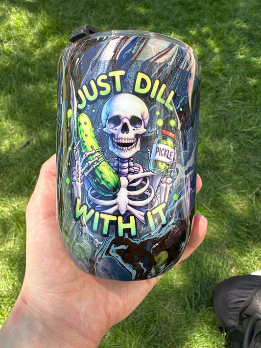 Hydro Dipped Wine Cup! Deal With It - Blues!