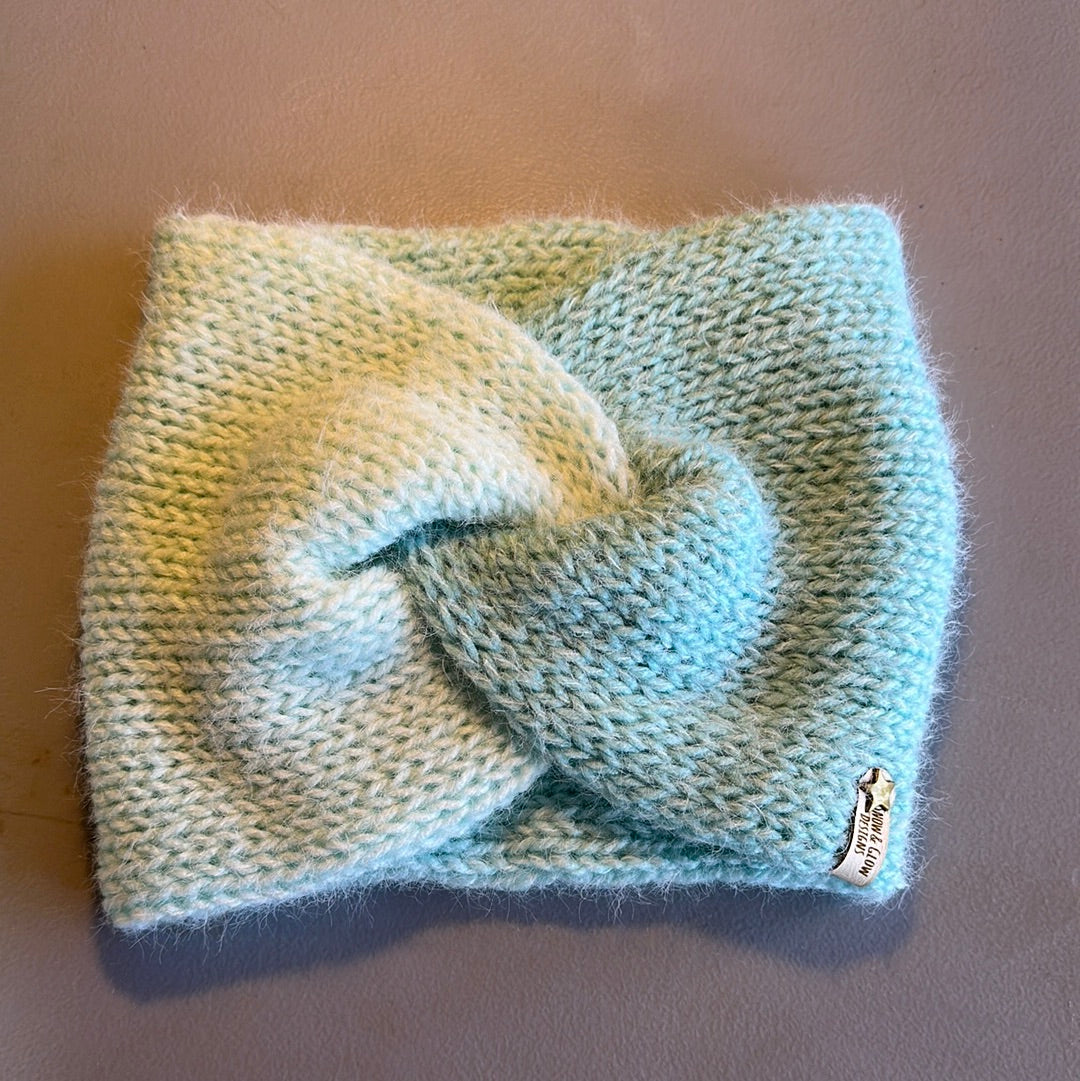 Handmade Headwarmer! Fuzzy Light Blue!